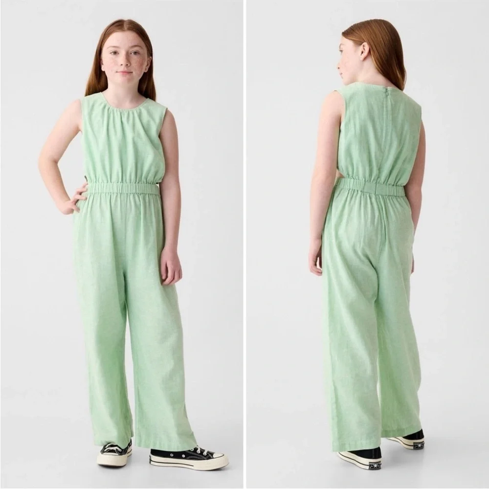 Girls Gap Kids Linen Jumpsuit XL